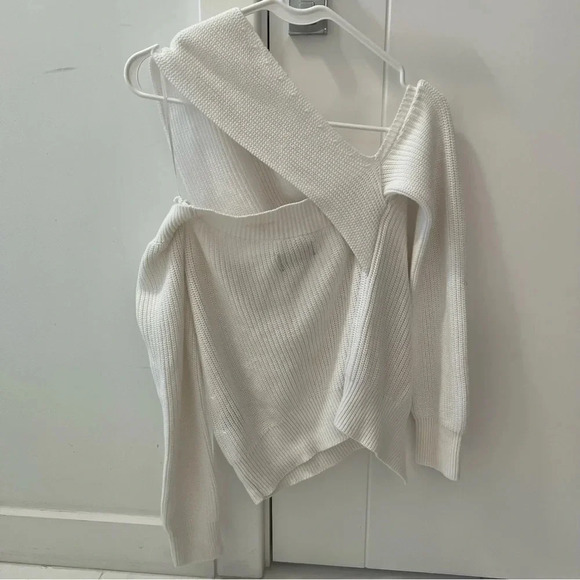 RtA White Off-The-Shoulder Sweater- Size XS; Like New Condition - Picture 2 of 7